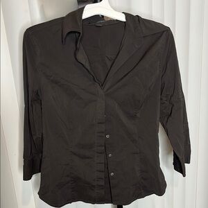 Black Women's Button Down Top